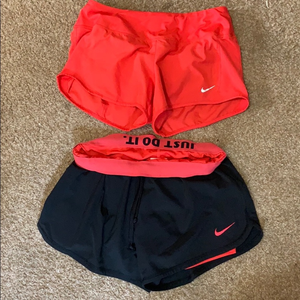 Two pairs of Nike shorts